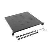 BANDEJA FIXA LANBERG 1U 483X500 MM ATÉ 25 KG RACK DE 19 PRETO