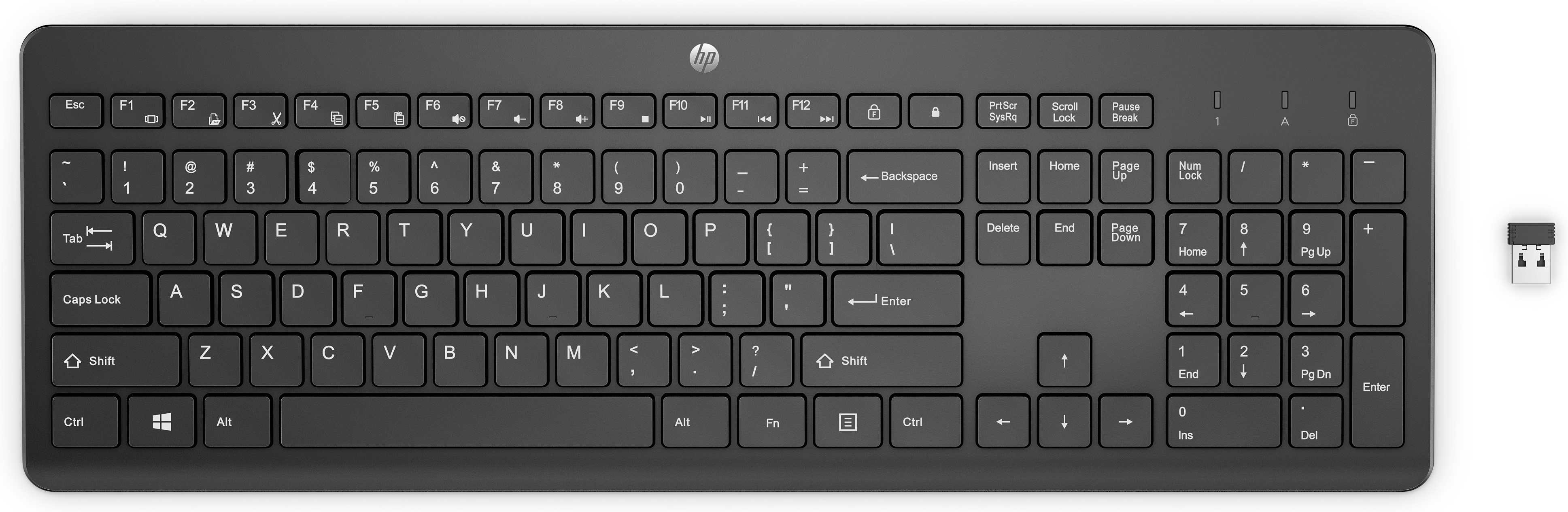 TECLADO HP INALAMBRICO 230 NEGRO PCBox