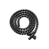 EQUIP 650868 ORGANIZADOR DE CABO ESPIRAL COM CLIP 2,5 METROS COR PRETA