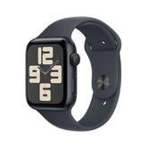 Apple Watch SE GPS 44mm Caixa de alumínio Midnight com pulseira esportiva Midnight - S/M