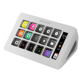DECK DE CONTROLE SLIM MARS GAMING MSD-ONE WHITE 15 TECLAS DE ACESSO CURTO LCD PERSONALIZÁVEIS