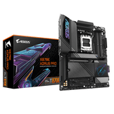 GIGABYTE AMD Placa base X870E AORUS PRO - Compatível com CPUs AMD Ryzen 9000, VRM digital de 16+2+2 fases, até 8000MHz DDR5 (OC), 4xPCIe 5.0 + 4xM.