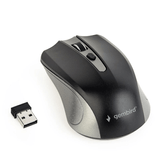 MOUSE ÓPTICO SEM FIO GEMBIRD, CINZA ESPACIAL/PRETO