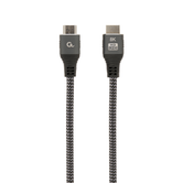 CABO TRANÇADO HDMI 2.1 8K 60HZ GEMBIRD SÉRIE SELECT PLUS COM ETHERNET 1M PRETO