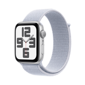 Apple Watch SE GPS 44mm Caixa de alumínio prateada com pulseira esportiva Blue Cloud