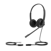 AUSCULTADORES BIAURAL COM CONEXÃO CABO RJ COMPATÍVEL COM TODOS OS TELEFONES FIXOS YEALINK