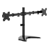 AISENS Suporte de mesa com base ecológica giratória e inclinável para monitor de TV 10kg 3 Pivôs 2 Braços de 17 32 Preto