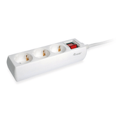 REGLETA EQUIP CON 3 TOMAS CABLE DE RED DE 1.5 METROS Y BOTON DE APAGADO ENCENDIDO