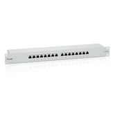 PATCH PANEL 16 PORTAS CATEGORIA 6 TELA COR CINZA CLARO