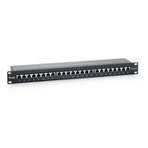 PATCH PANEL 24 PORTAS CATEGORIA 6 TELA PREMIUM COR PRETA