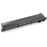 PATCH PANEL 24 PORTAS CATEGORIA 6A TELA PREMIUM CINZA CLARO