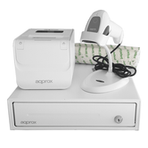 KIT TPV APROX CAJON APPCASH33WH BLANCO + SCAN LS11ASWH + IMP. TERM. POS80AMUSEWH + PAPEL CYT8060BPA
