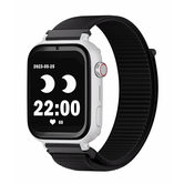 Salve Family PLUS SmartWatch com GPS e ligue. Pulseira de Tecido Branco Preto NÃO INCLUI SIM