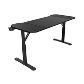 MESA MARS GAMING MGD ERGO 140 AJUSTÁVEL EM ALTURA PRETA TAMPO MESA 140x60 AÇO CHASSIS ALF. XXL