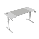 MESA MARS GAMING MGD ERGO 140 AJUSTÁVEL EM ALTURA TAMPO BRANCO 140x60 CHASSIS DE AÇO ALF. XXL