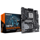 Placa Base GIGABYTE AMD X870 GAMING WIFI6 - Compatível com CPUs AMD Ryzen 9000, VRM de 8+2+2 fases, até 8000MHz DDR5 (OC), 1x PCIe 5.0 + 3x M.2, Wi-Fi