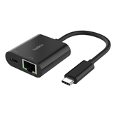 ADAPTADOR BELKIN INC019BTBK USB-C PARA ETHERNET + CARREGAMENTO 100W COR PRETA