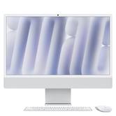 iMac de 24 polegadas com tela Retina 4.5K: chip Apple M4 com CPU de 8 núcleos e GPU de 8 núcleos, 16 GB, SSD de 256 GB - Prata