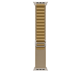 49mm Tan Alpine Loop - Large - Natural Titanium Finish