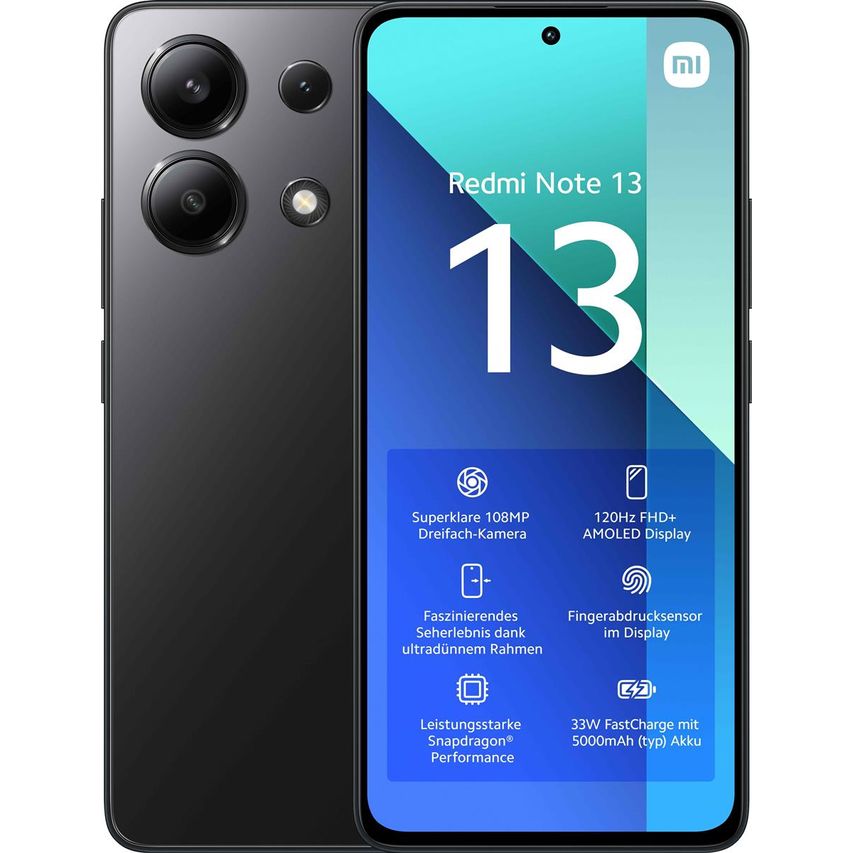 REDMI NOTE 13 8GB+256GB MIDNIGHT BLACK