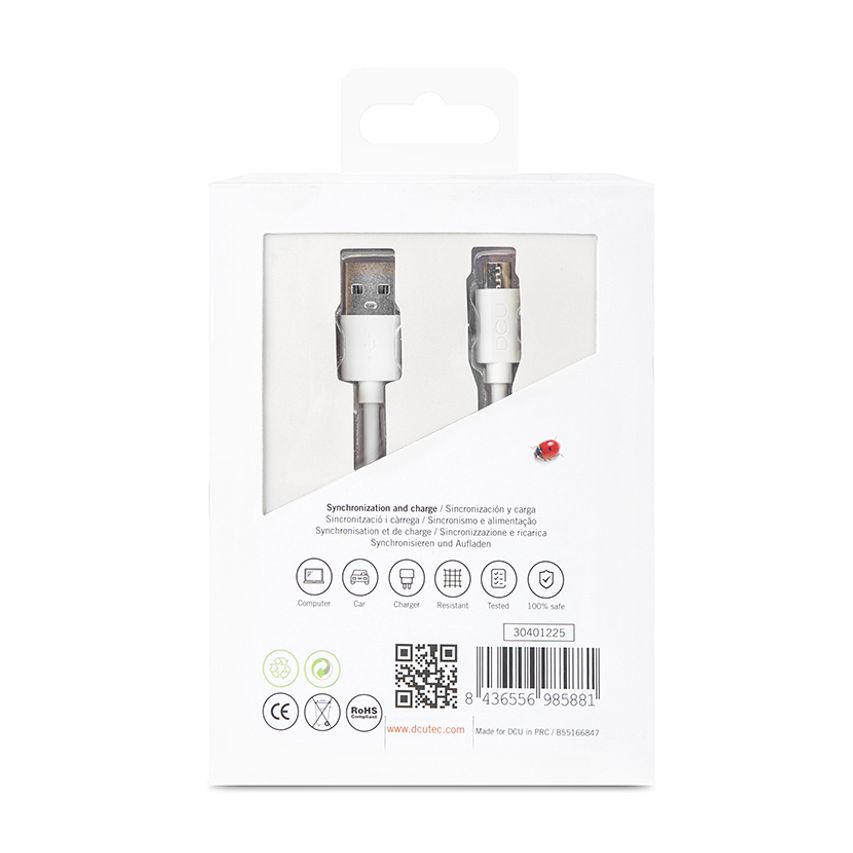 USB A MICRO USB BLANCO 1M