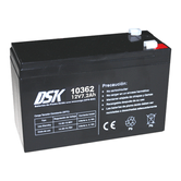 DSK bateria de plomo acido de alta descarga ups sai 12v 7 2ah negro