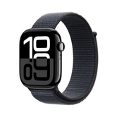 Apple Watch Series 10 GPS 46 mm Jet Black Caixa de alumínio com Ink Sport Loop
