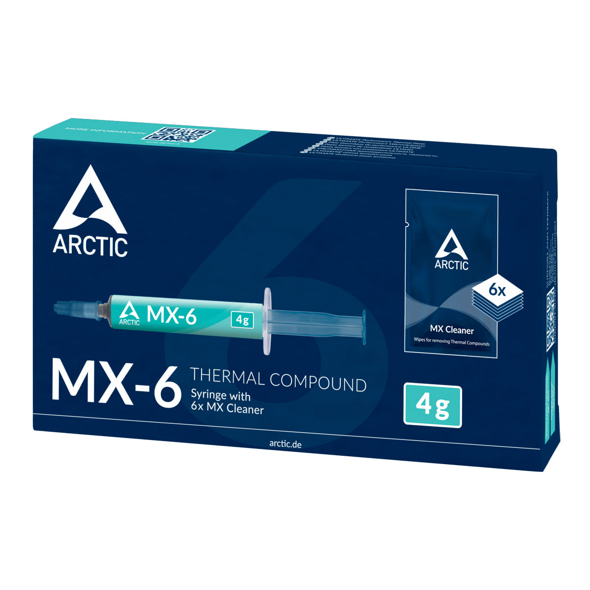 PASTA TERMICA ARCTIC MX-6 4GR + 6 MX CLEANER - miniatura 2