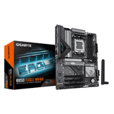Placa-mãe GIGABYTE AMD B850 EAGLE WIFI6E - Processadores AMD Ryzen série 9000, VRM digital de 8+2+2 fases, até 8200 MHz DDR5 (OC), 1xPCIe 5.0 + 2xPCIe 5.0