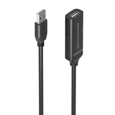 AISENS - CABO DE EXTENSÃO USB 2.0 COM AMPLIFICADOR, TIPO A/M/H, PRETO
