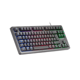 TECLADO PARA JOGOS H-MECH MARS GAMING MK023 PRETO FRANCÊS COR TAMANHO COMPACTO TKL ILUMINAÇÃO RGB