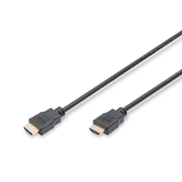 Cabo de conexão HDMI padrão tipo AM/M 2 m com Ethernet Full HD dourado preto