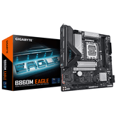 GIGABYTE Intel B860M EAGLE Placa base - CPUs Intel Core Ultra, VRM de 6+1+2+1 fases, até 9066MHz DDR5, 1xPCIe 5.0 + 1xPCIe 4.0 M.2, LAN 2,5 GbE, EUA