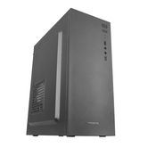 TACENS 2ALUX Caja PC Semitorre ATX, Ventilador 12cm, Acero Ultraligero, Negro Negro