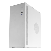 TACENS ORUMX, gabinete minitorre fino, micro-ATX ultra compacto, estrutura de aço, ventoinha de 80 mm, branco branco
