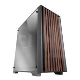 MARS GAMING MCWOODC SEMI-TORRE ATX CAIXA FRONTAL EM MADEIRA VIDRO CROMADO 2x3.5 3x2.5 GPU 365mm