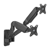 AISENS Pro Contrapeso Giratório Inclinável TV Monitor Suporte de Parede 9kg 3 Pivôs 2 Braços 17 32 Preto