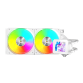 MARS GAMING MLVISION240W SISTEMA DE RESFRIAMENTO LÍQUIDO BRANCO 2x120mm ARGB TPD 500W TELA LCD