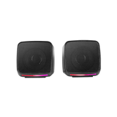 ALTAVOCES 2.0 MARS GAMING MSPRO NEGRO 10W USB + JACK CONTROLE DE VOLUME RGB