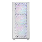 CASO SEMI-TORRE ATX GAMING MARS GAMING MCGEO BRANCO FRONTAL MALHA GEOMÉTRICA 4x120mm FRGB RAINBOW