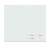 VITROCERAMICA INDUCCION EDESA EIMS-6330 B WH 3 ZONAS COCCION ANCHO 60 CM