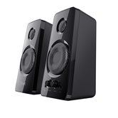 ALTIFALANTES TRUST 2.0 TYTAN 18W RMS 36W MAX AUTOALIMENTADO CONEXÃO FRONTAL USB FONE DE OUVIDO PRETO 21560