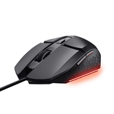 MOUSE TRUST GAMING RGB GXT 109 FELOX LED LIGHTING 6 BOTÕES PRETO 25036