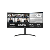 LG 34WR50QK-B 34" VA Ampla Quad HD HDMI