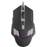 MOUSE MARS GAMING MM024 RGB FLOW 4000 DPI AJUSTÁVEL 6 BOTÕES MECÂNICOS HUANO COR PRETA