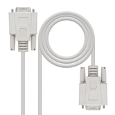 Cable Series Modem nanocabo, DB9 HH, bege, 1,8 m