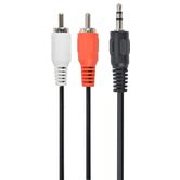 CABO DE ÁUDIO GEMBIRD CONECTOR 3,5MM A RCA 5M