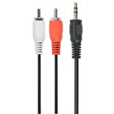 Cabo de áudio Gembird 3,5 mm(M) a 2 RCA(M) 2,5 Mts