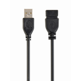 GEMBIRD USB 2.0 MACHO FÊMEA 3M EXTENSÃO DE CABO USB