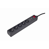 REGLETA GEMBIRD 5 TOMAS PROTECCION ANTIPICOS NEGRO 3M